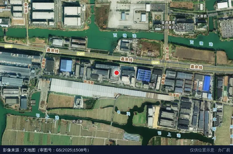 中竹科技园卫星位置示意图