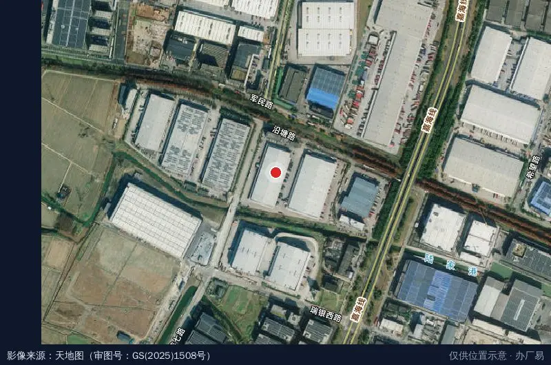 丰树(嘉兴)物流园区卫星位置示意图
