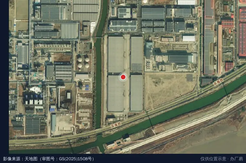 普洛斯尖山物流园卫星位置示意图