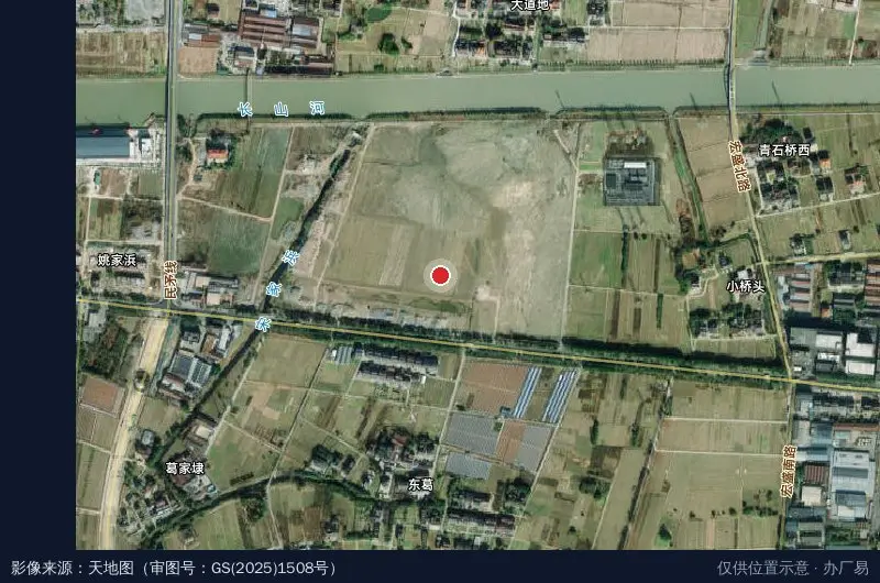 桐乡市凤鸣街道茶咖产业园卫星位置示意图