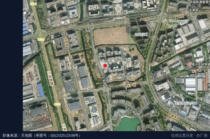 嘉兴智慧产业创新园29号楼B卫星位置示意图