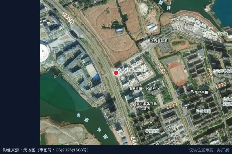 北京理工大学创新产业园卫星位置示意图