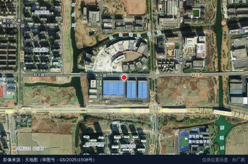 嘉科智造科兴产业园卫星位置示意图