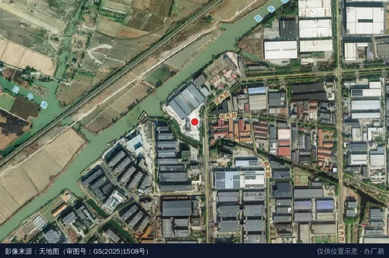 浙江新型建材产业园卫星位置示意图
