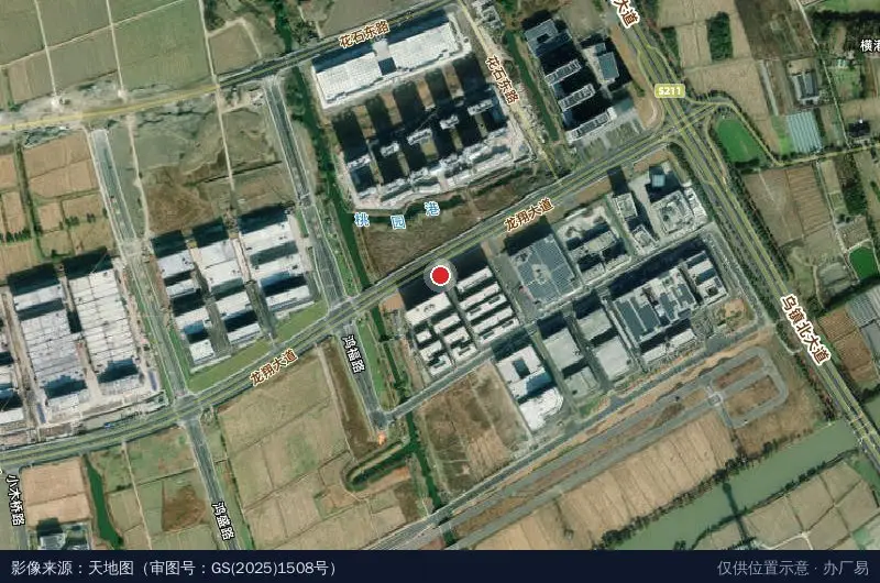 乌镇海光生态产业园卫星位置示意图