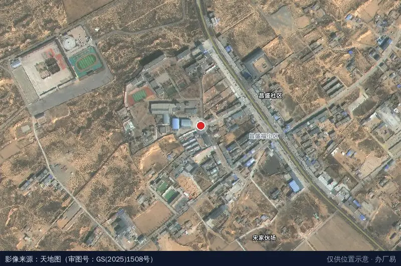 中能文化创意产业园卫星位置示意图
