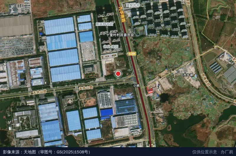 芜湖高新技术产业开发区卫星位置示意图