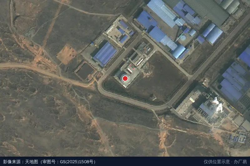 柠条塔工业园区卫星位置示意图