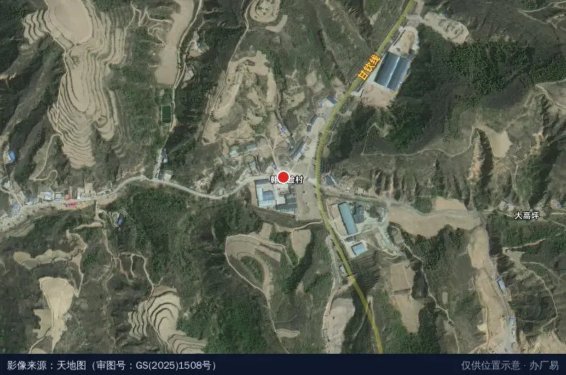 苏陕协作产业园区卫星位置示意图
