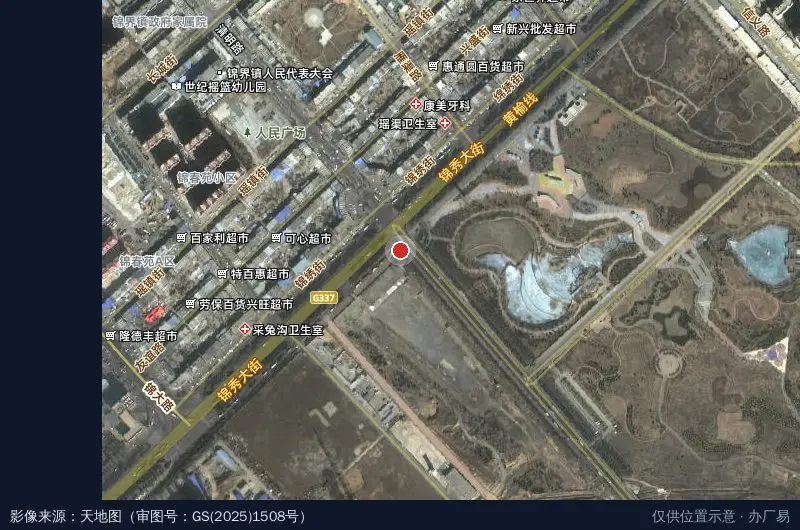 国家循环经济示范园区卫星位置示意图