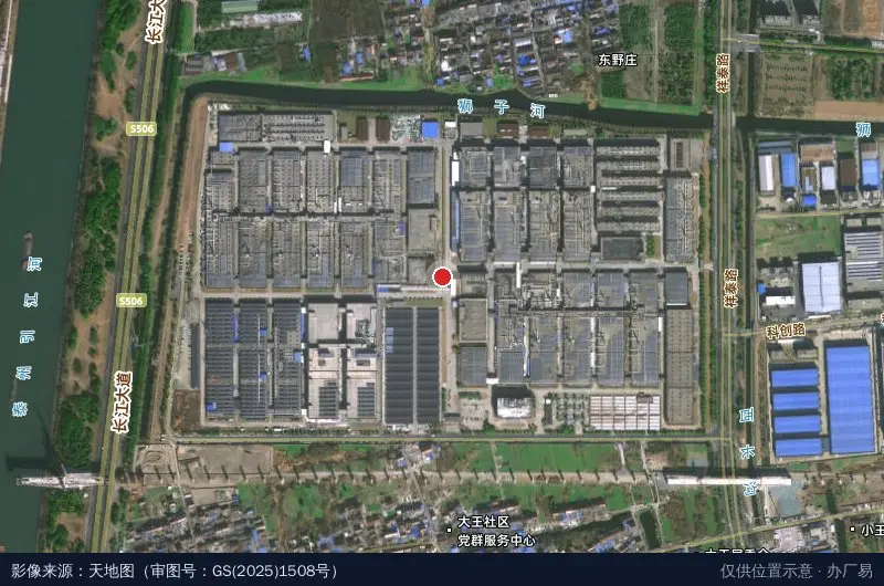 泰州蓝思精密一园卫星位置示意图