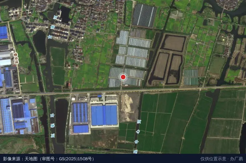 泰州蔬果五彩园卫星位置示意图