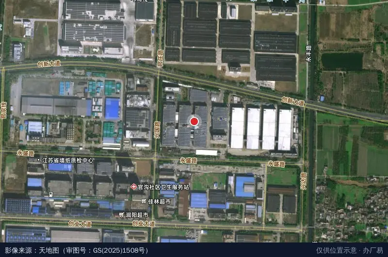 苏萨食品产业园卫星位置示意图