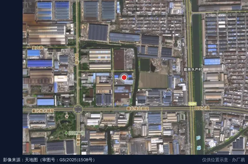 兴化市戴南镇工业园区万林金属制品有限公司卫星位置示意图