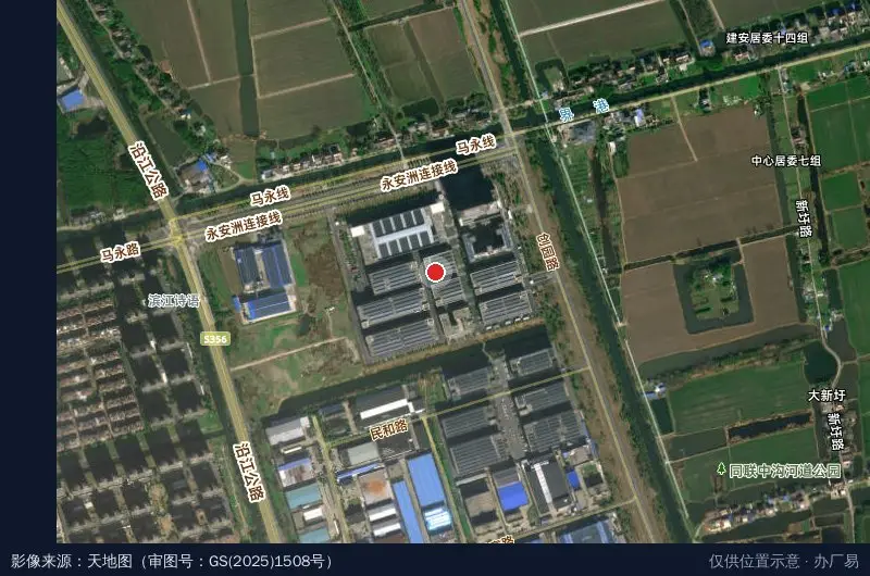 高港区鑫玛科技产业园卫星位置示意图