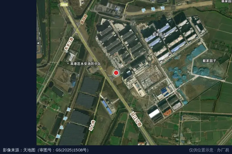 金茂源(华东)表面处理循环经济产业园卫星位置示意图