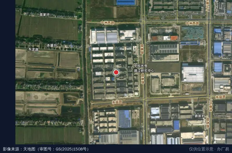 芯聚·靖江鼎盛智谷产业园卫星位置示意图