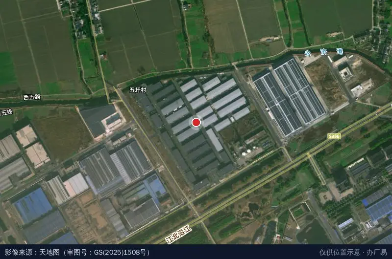 中南高科靖江智造谷产业园卫星位置示意图