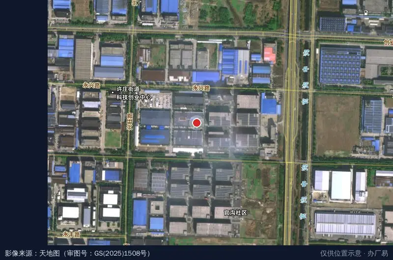 江苏省华航智慧光电科技园卫星位置示意图