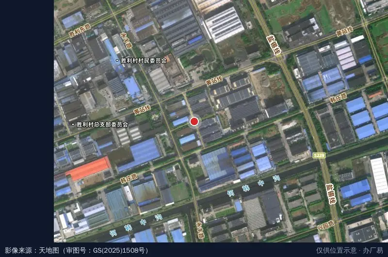 黄桥经济开发区三期标房集中区卫星位置示意图