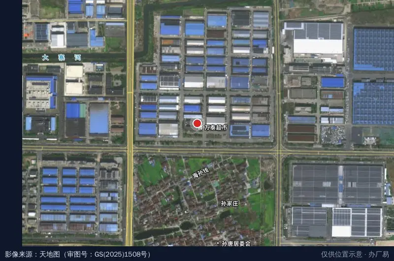 盒子科技迅易通泰州运营中心卫星位置示意图