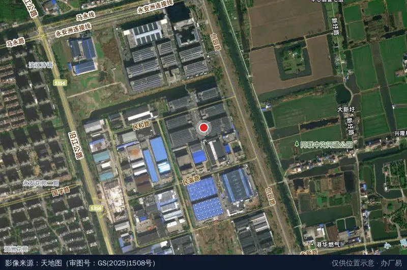核心港区科技产业孵化园卫星位置示意图
