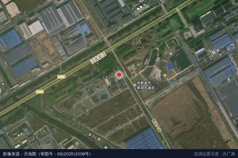 靖江特钢低碳科技园卫星位置示意图