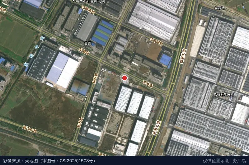 长城智能科技(泰州)产业园卫星位置示意图