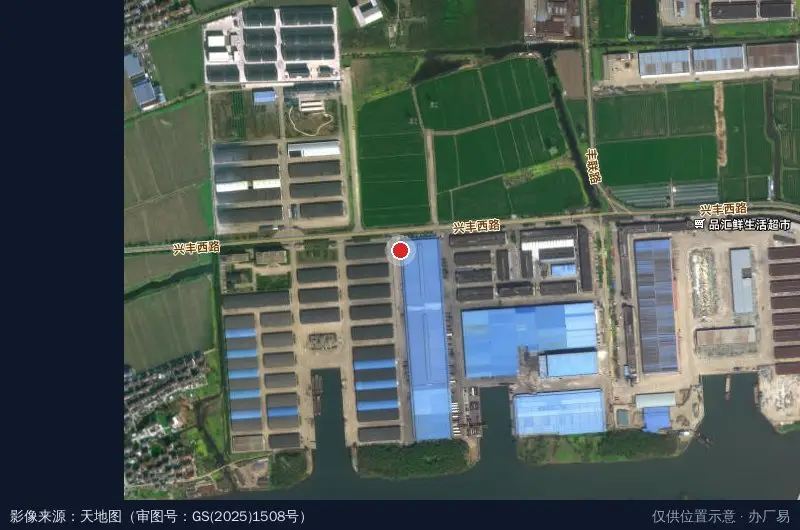城北物流园区卫星位置示意图