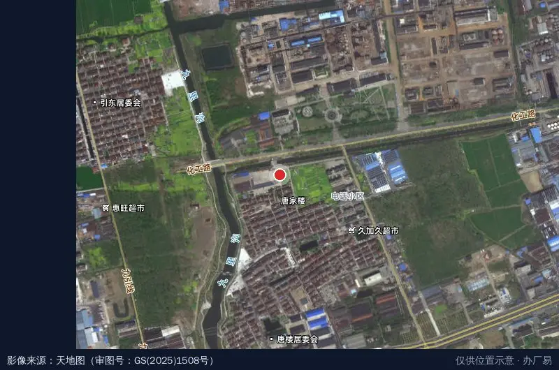 泰州鑫天太物流园卫星位置示意图