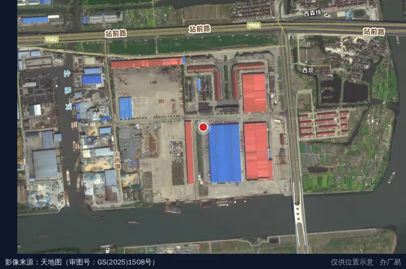 中国物流泰州综合物流园卫星位置示意图