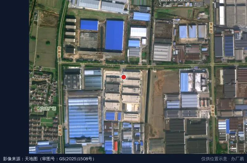 泰州海陵表面处理循环经济产业园卫星位置示意图