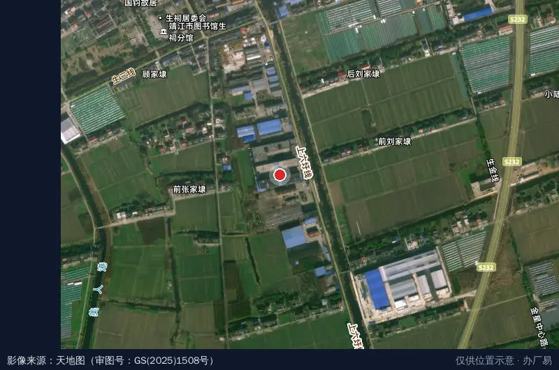 澄峰智能制造产业园卫星位置示意图