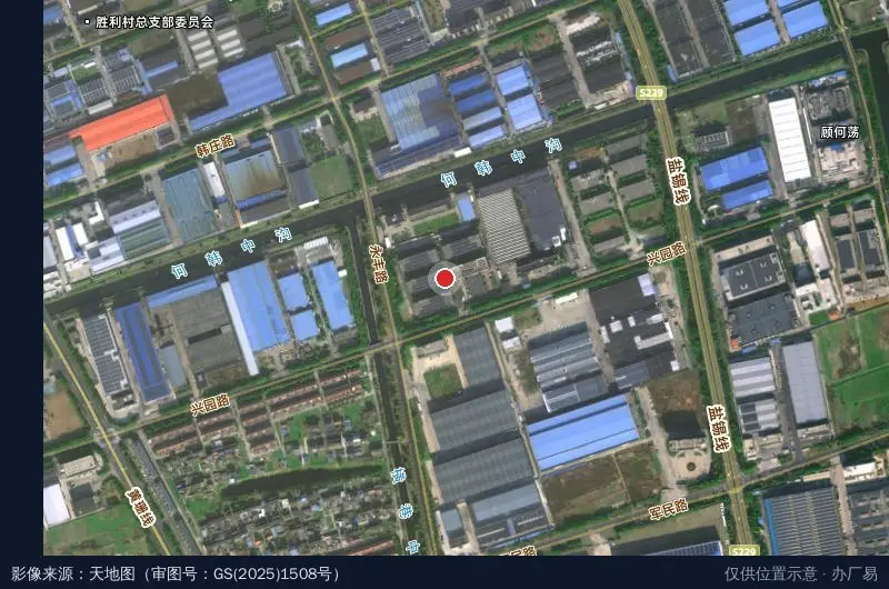 黄桥镇创业创新孵化基地卫星位置示意图