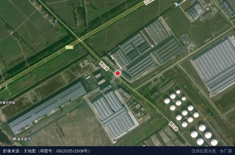青山产业园2号园卫星位置示意图