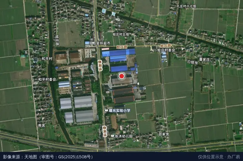 曙光工业园卫星位置示意图