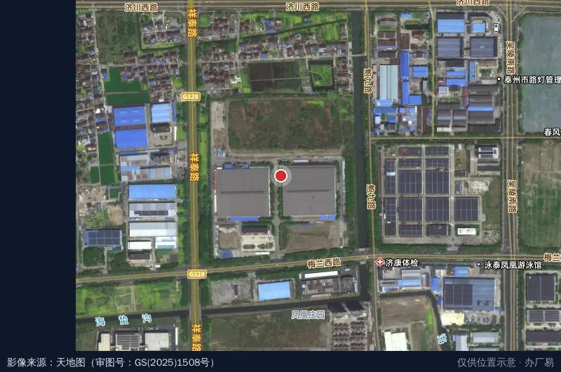 林海工业园卫星位置示意图