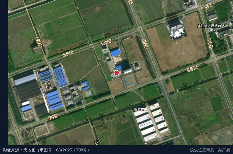 泰兴经济开发区智慧园区指挥中心卫星位置示意图