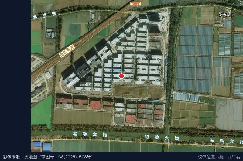 浙江温岭万洋众创城(建设中)卫星位置示意图