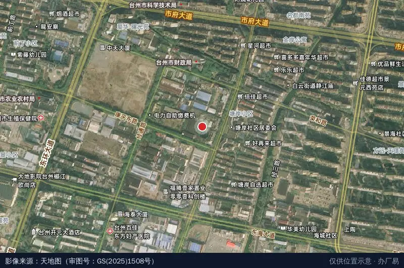 明远创业园卫星位置示意图