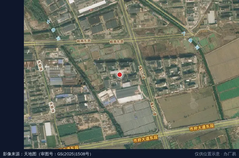 义乌台州商会回归创业园西区卫星位置示意图