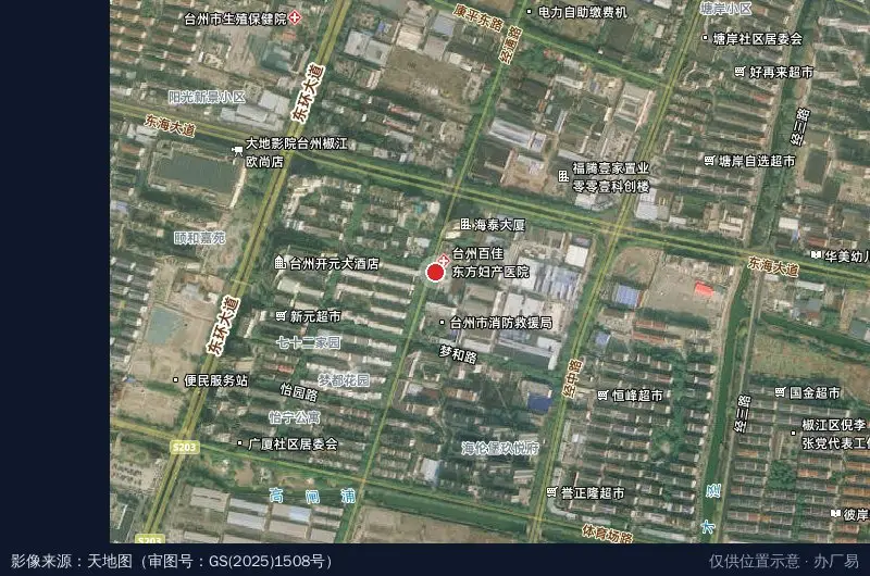 浙江吉合科技产业园卫星位置示意图