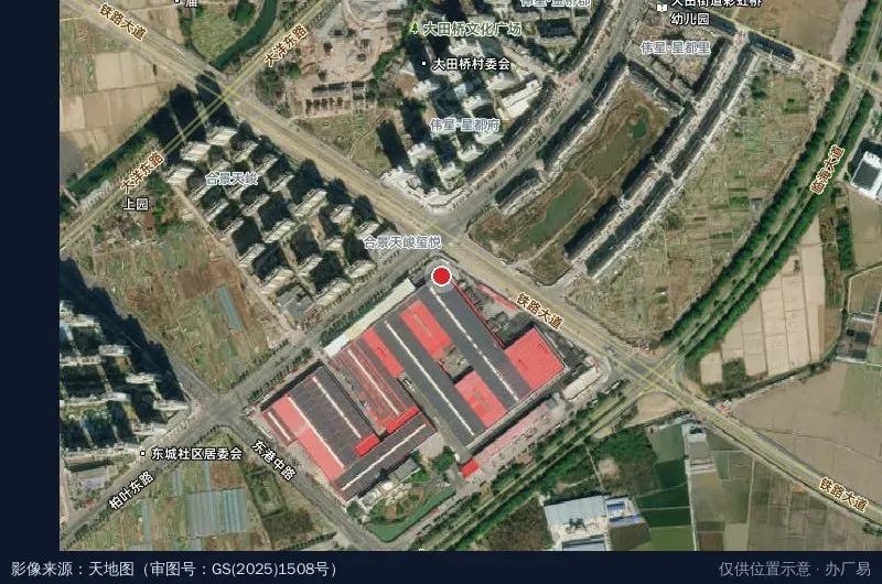 安能物流临海分拨中心卫星位置示意图
