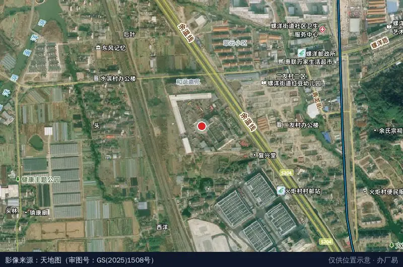 台州市国际物流中心卫星位置示意图