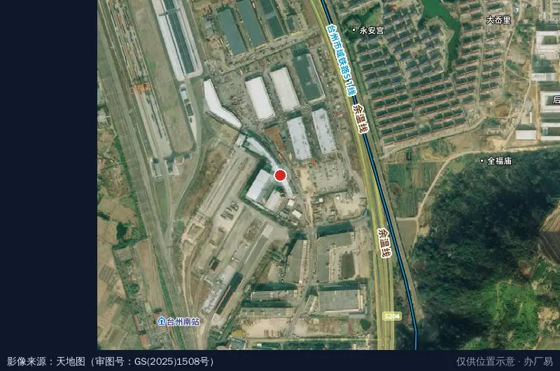 夏邦物流园卫星位置示意图