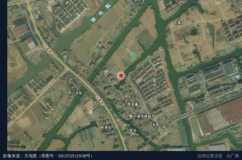 温岭市工业园经济开发区卫星位置示意图
