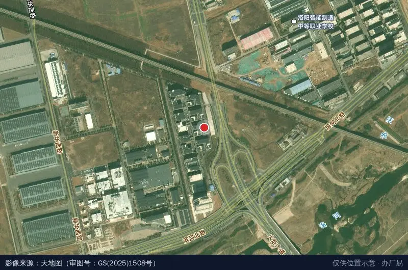 中电光谷(洛阳)数字经济产业园卫星位置示意图