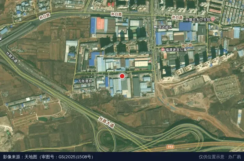 东马沟工业园21号东卫星位置示意图