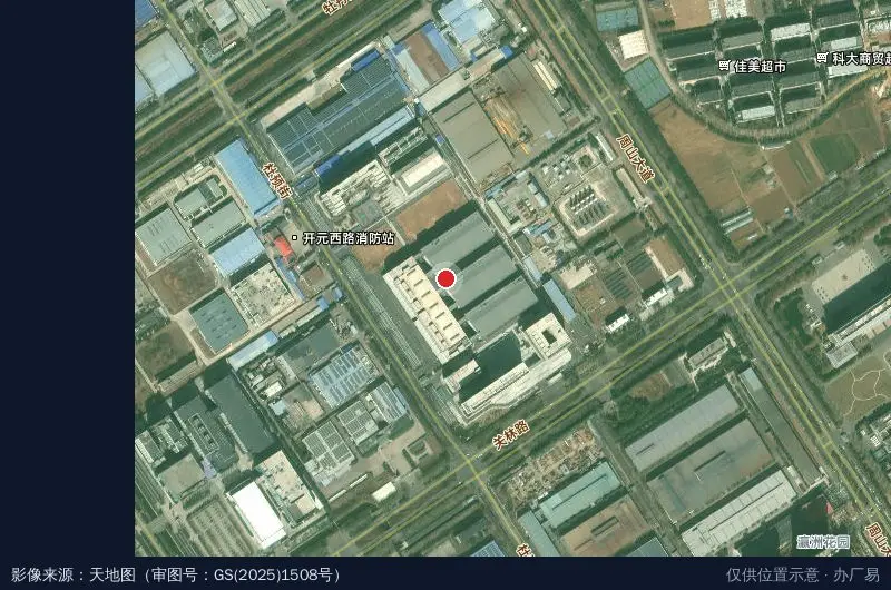 中航光电基础器件产业园卫星位置示意图