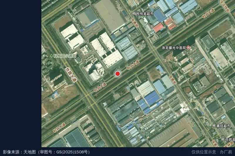 中航光电科技股份有限公司(民机与工业互连产业园)卫星位置示意图